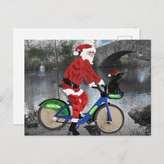 ニューヨークからのお祝いの休暇 シーズンポストカード (正面/裏面)