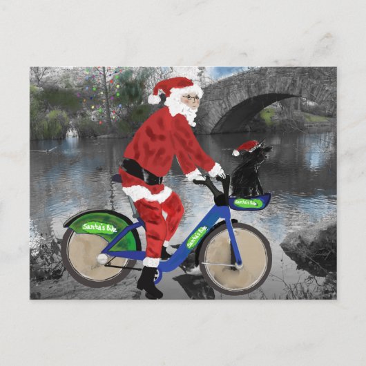 ニューヨークからのお祝いの休暇 シーズンポストカード (正面)