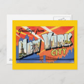 ニューヨークからの挨拶 ポストカード (正面/裏面)