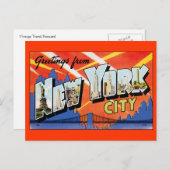 ニューヨークからの挨拶 ポストカード (正面/裏面)