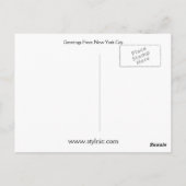 ニューヨークからの挨拶 ポストカード (裏面)