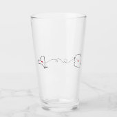 ニューヨークからアリゾナへ – ハート2ハート タンブラーグラス (正面)