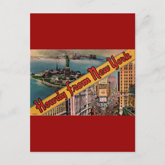 ニューヨークからハウディ ポストカード (正面)