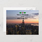 ニューヨークからメリークリスマス シーズンポストカード (正面/裏面)