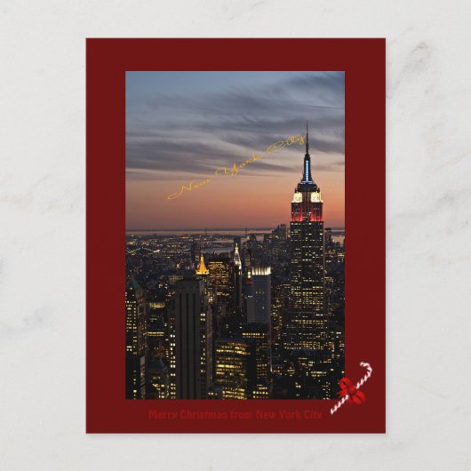 ニューヨークからメリークリスマス シーズンポストカード (正面)