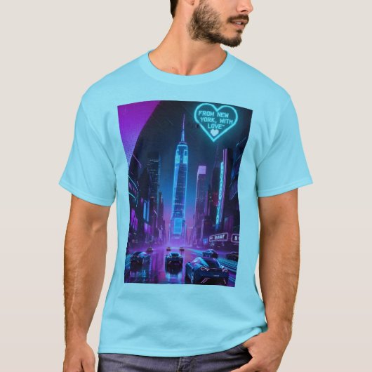 ニューヨークから、愛と – Liberty Spirit Freedom. Tシャツ (正面)