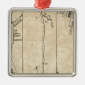 ニューヨークからPoughkeepsie 9への メタルオーナメント (正面)