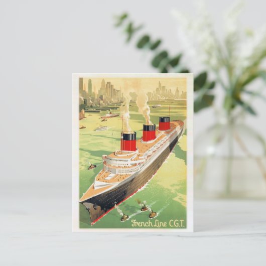 ニューヨークが復元したアメリカのヴィンテージのポスター ポストカード (スタンド正面)