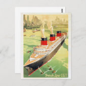 ニューヨークが復元したアメリカのヴィンテージのポスター ポストカード (正面/裏面)