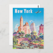 ニューヨークが復元したアメリカのヴィンテージのポスター ポストカード (正面/裏面)