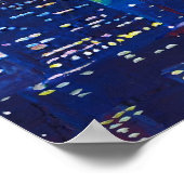 ニューヨークでの星空の夜 – Van ゴッホインスピレーション ポスター (角)