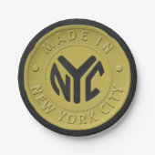 ニューヨークで作られた ペーパープレート (正面)