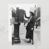 ニューヨークで手紙を送る ポストカード (正面/裏面)