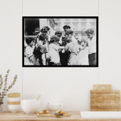 ニューヨークで暑い日に飲む子供たち1909 ポスター (キッチン)