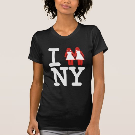 ニューヨークで結婚しました 女性 -.png tシャツ (正面)
