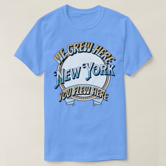 ニューヨークで育った Tシャツ (デザイン正面)