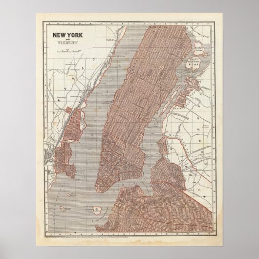 ニューヨークとその周辺 ポスター (正面)