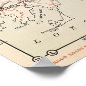 ニューヨークとコネチカットの自転車道路2 ポスター (角)