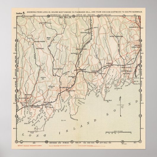 ニューヨークとコネチカットの自転車道路2 ポスター (正面)