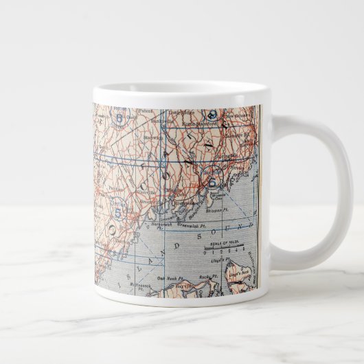 ニューヨークとコネチカットの自転車道4 2 ジャンボコーヒーマグカップ (右)