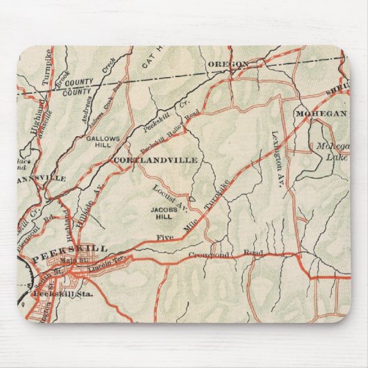 ニューヨークとコネチカット5の自転車道 マウスパッド (正面)