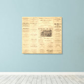 ニューヨークとペンシルベニアの油広告 キャンバスプリント (インサイチュ (ウッドフロア))