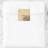 ニューヨークとペンシルベニアの油広告 スクエアシール (バッグ)