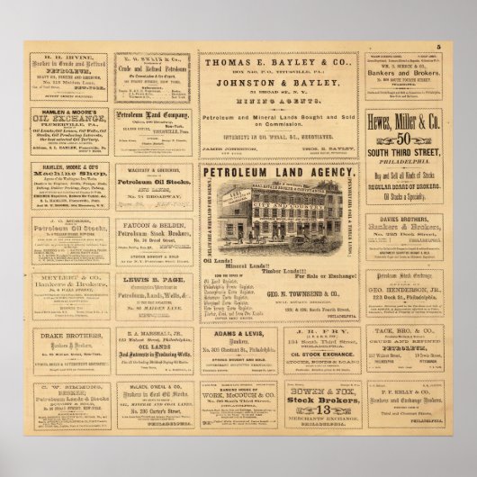ニューヨークとペンシルベニアの油広告 ポスター (正面)