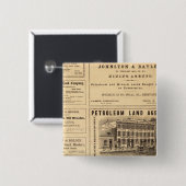 ニューヨークとペンシルベニアの油広告 缶バッジ (正面&裏面)