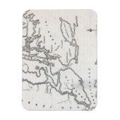 ニューヨークと周辺国の地図 マグネット (縦)