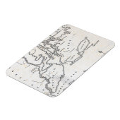 ニューヨークと周辺国の地図 マグネット (左側)