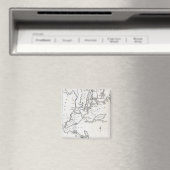 ニューヨークと周辺国の地図 マグネット (インサイチュ (食洗機))