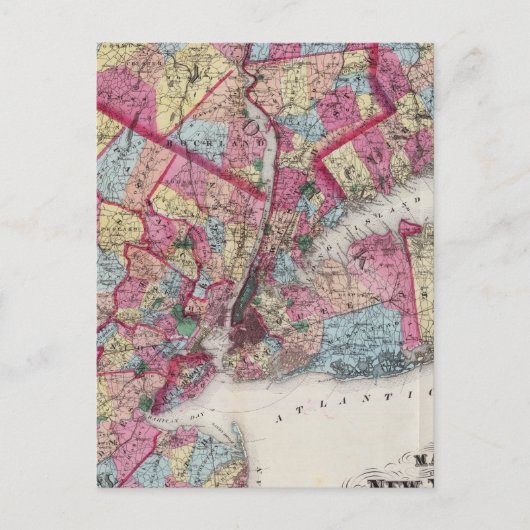 ニューヨークと周辺 ポストカード (正面)