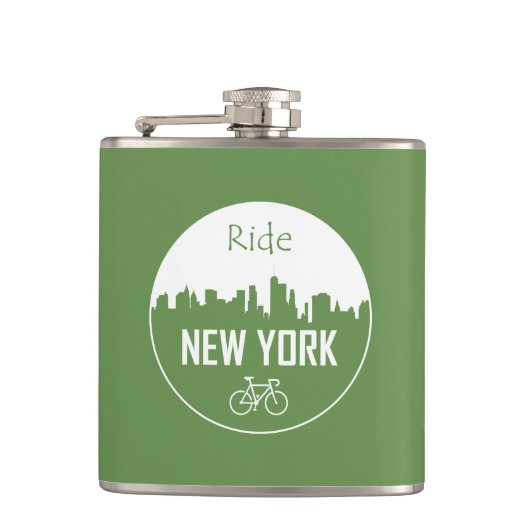 ニューヨークに乗る フラスク (正面)