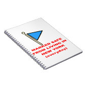 ニューヨークに住んで安全にマーク# ノートブック (右側)