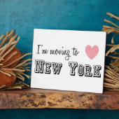 ニューヨークに引っ越します フォトプラーク (側面)