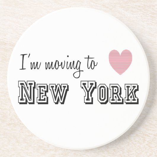 ニューヨークに引っ越す コースター (正面)