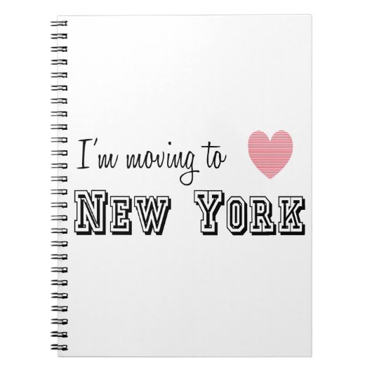 ニューヨークに引っ越す ノートブック (正面)