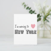 ニューヨークに引っ越す ポストカード (スタンド正面)