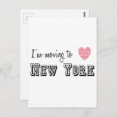 ニューヨークに引っ越す ポストカード (正面/裏面)