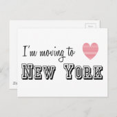 ニューヨークに引っ越す ポストカード (正面/裏面)