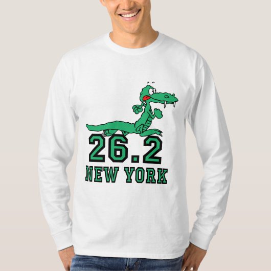 ニューヨークのおもしろいなマラソン Tシャツ (正面)