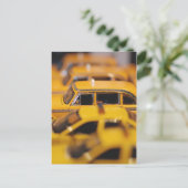 ニューヨークのおもちゃタクシーはがき ポストカード (スタンド正面)