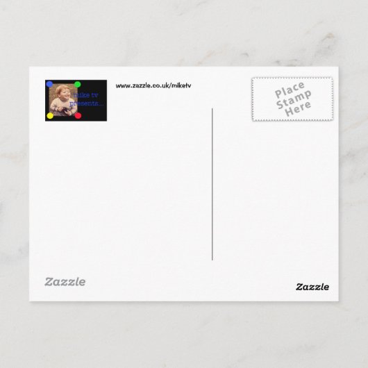 ニューヨークのおもちゃタクシーはがき ポストカード (裏面)