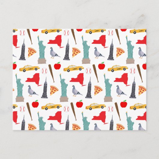 ニューヨークのアイコンのはがき ポストカード (正面)