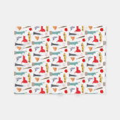 ニューヨークのアイコン フリースブランケット (正面(横))