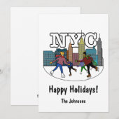 ニューヨークのアイシング・ホリデーカード シーズンカード (正面/裏面)
