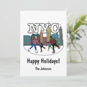 ニューヨークのアイシング・ホリデーカード シーズンカード (スタンド正面)