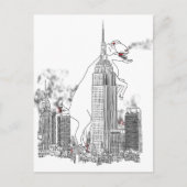 ニューヨークのアニマルアートで巨大ヤギおもしろいの攻撃 ポストカード (正面)