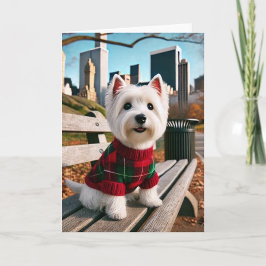 ニューヨークのウェスティー カード (正面)